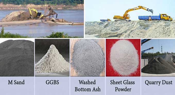 Alternatives of Sand in Concrete Mixture