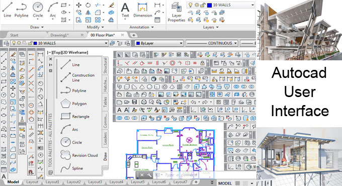 A number of helpful guidelines on AutoCAD user interface