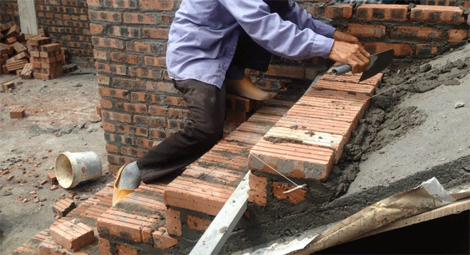 How to Construct Brick Stair