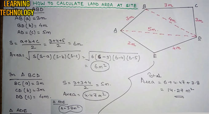 How to Calculate Land Area at Site