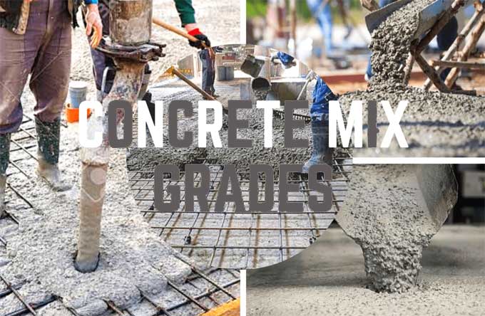 Different types of Concrete Mix Grades, their Strength & their Uses