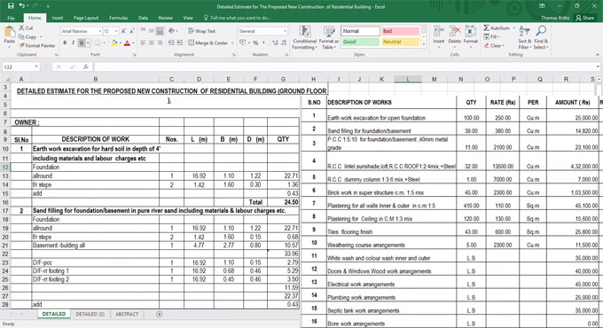 Download Worksheet In Order To Guesstimate the New Construction of Apartment Building