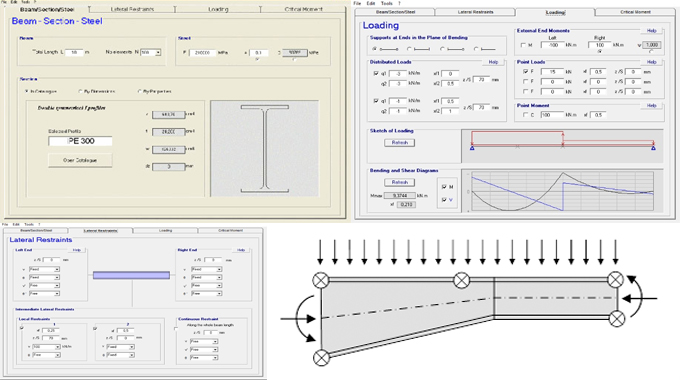 Application Software for Lateral Torsional Buckling of Beams